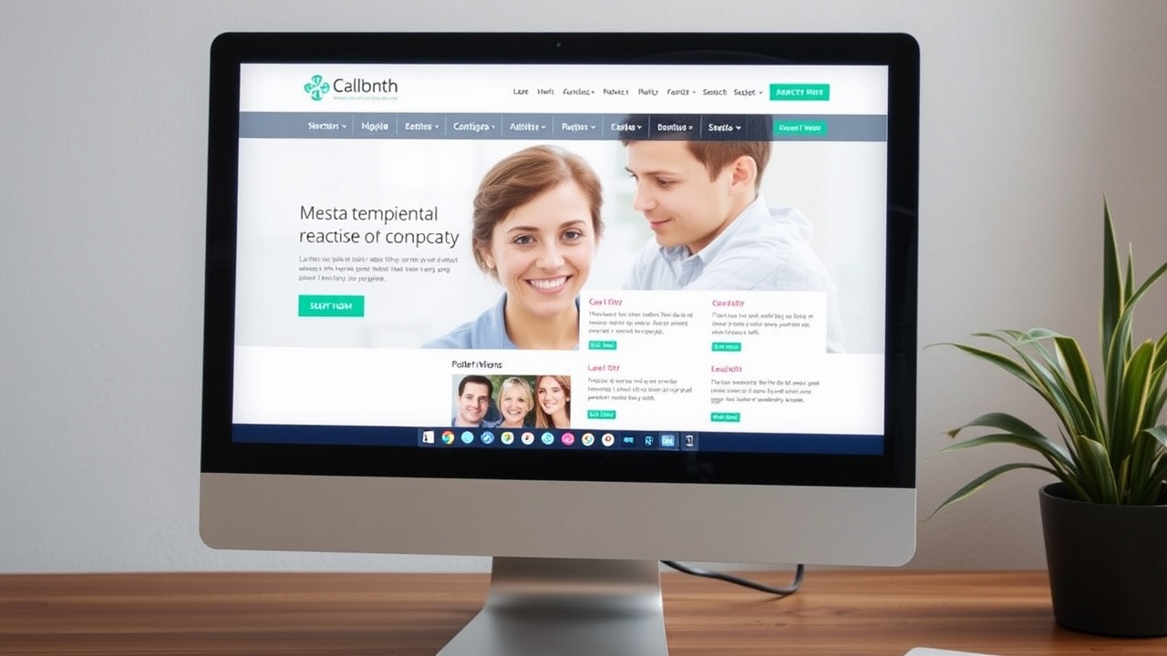 Ekran komputera wyświetla stronę internetową z opiniami pacjentów.